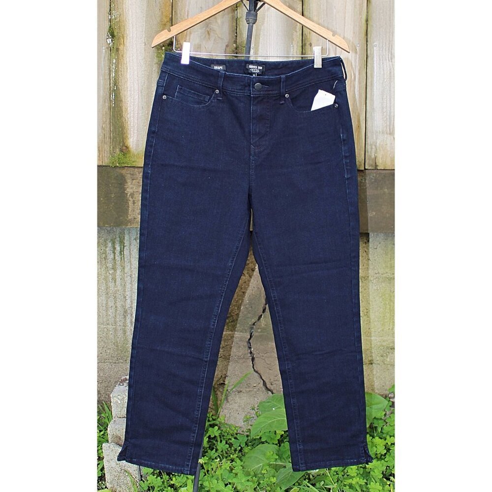 New - sz 12 NYDJ Curves 360 “Shape” slim straight jeans - Bowen wash (dark)